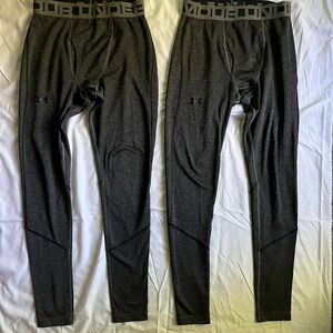 Men’s Under Armour Cold Weather Leggings! 2 pair included in listing. Size Large